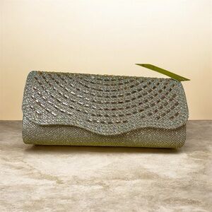 Glamorous Silver Evening Clutch